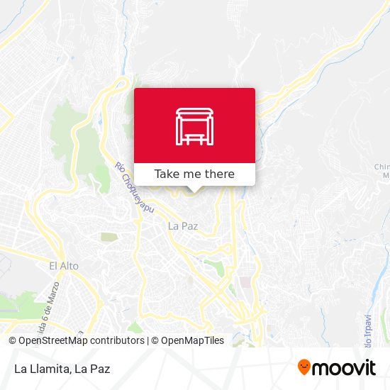 La Llamita map