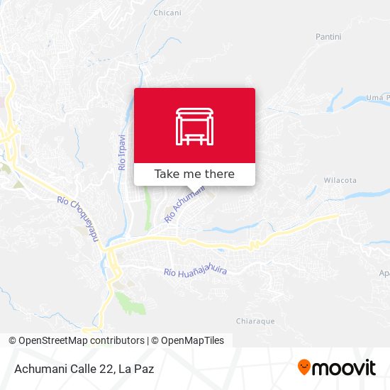 Mapa de Achumani Calle 22