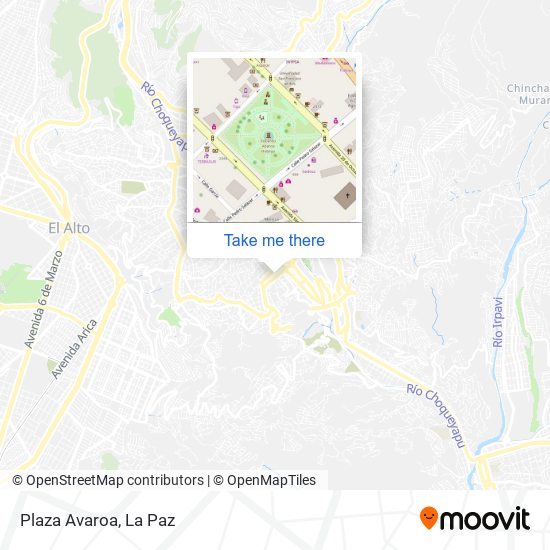 Plaza Avaroa map