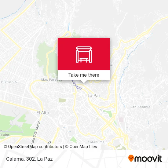 Calama, 302 map