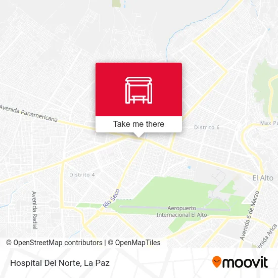 Hospital Del Norte map