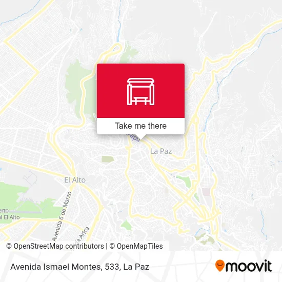 Avenida Ismael Montes, 533 map