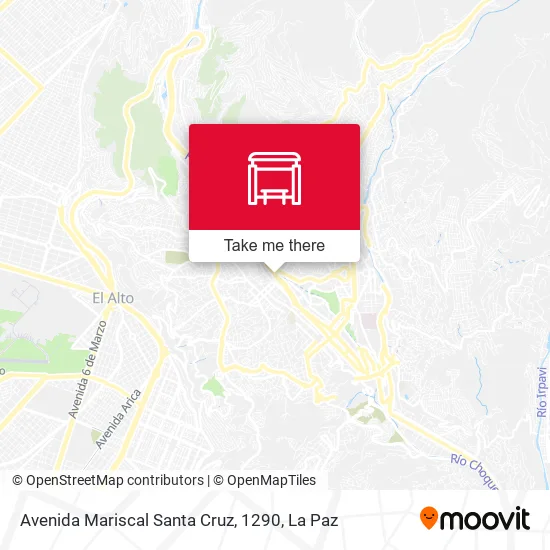 Mapa de Avenida Mariscal Santa Cruz, 1290