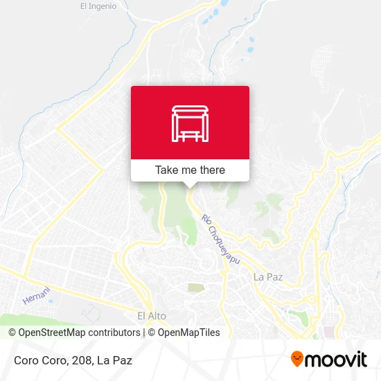 Mapa de Coro Coro, 208