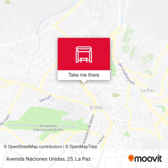 Mapa de Avenida Naciones Unidas, 25