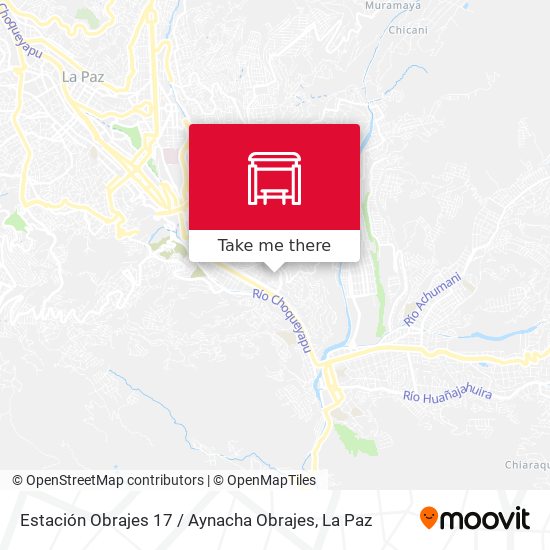 Estación Obrajes 17 / Aynacha Obrajes map