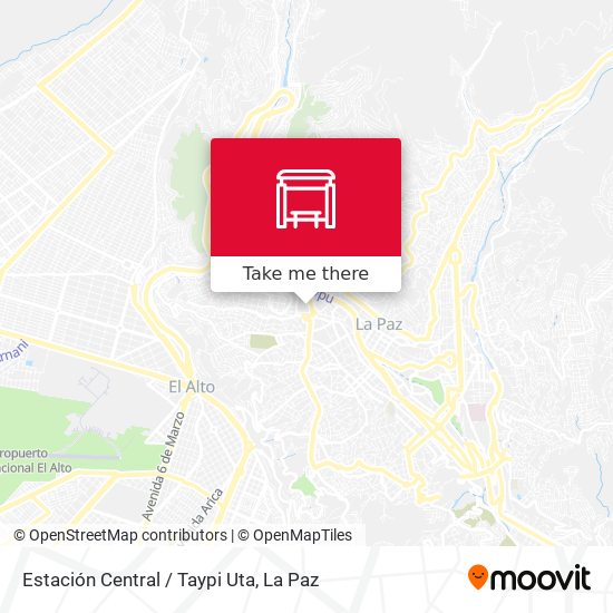 Estación Central / Taypi Uta map