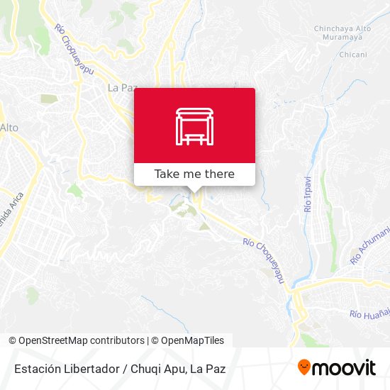 Estación Libertador / Chuqi Apu map