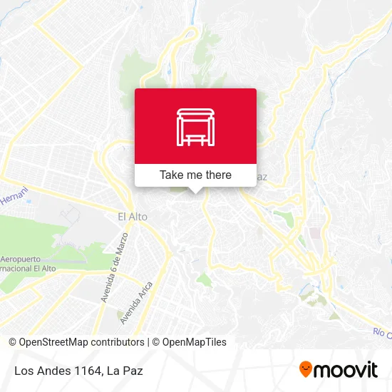 Los Andes 1164 map