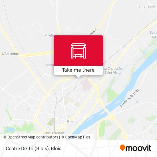 Mapa Centre De Tri (Blois)