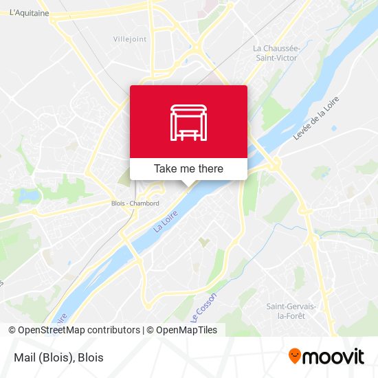 Mail (Blois) map