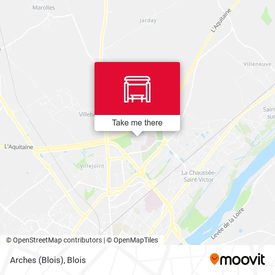 Arches (Blois) map