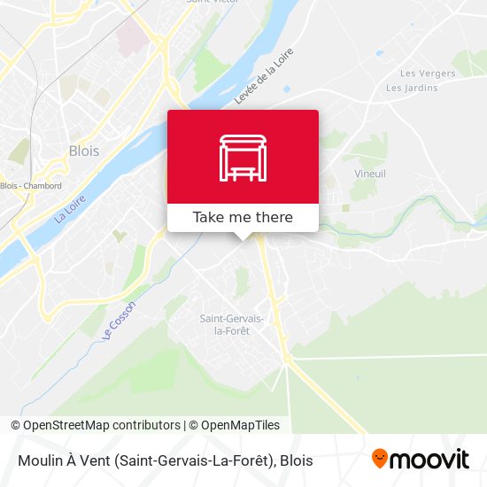 Mapa Moulin À Vent (Saint-Gervais-La-Forêt)