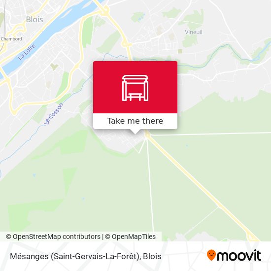 Mésanges (Saint-Gervais-La-Forêt) map