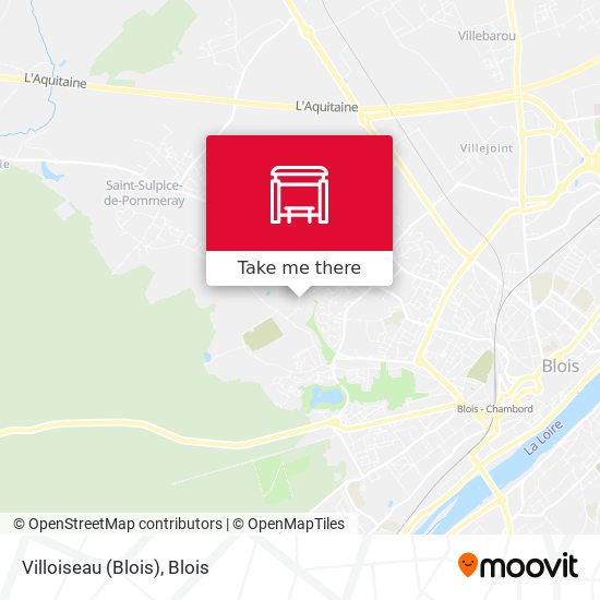 Mapa Villoiseau (Blois)