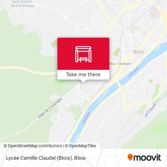 Lycée Camille Claudel (Blois) map