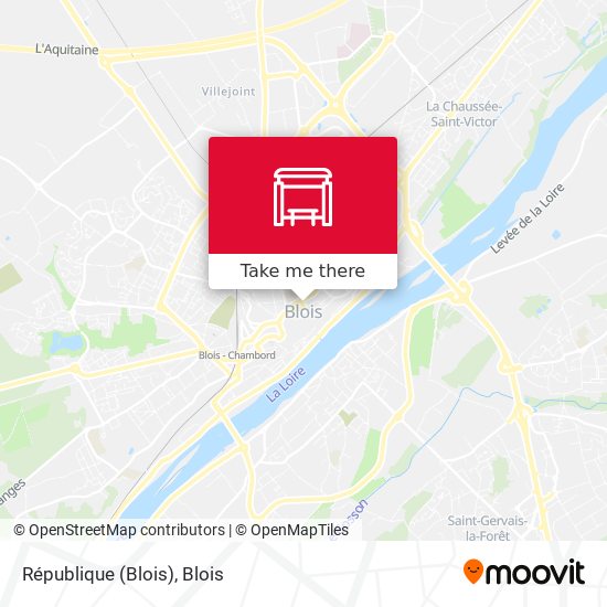 République (Blois) map