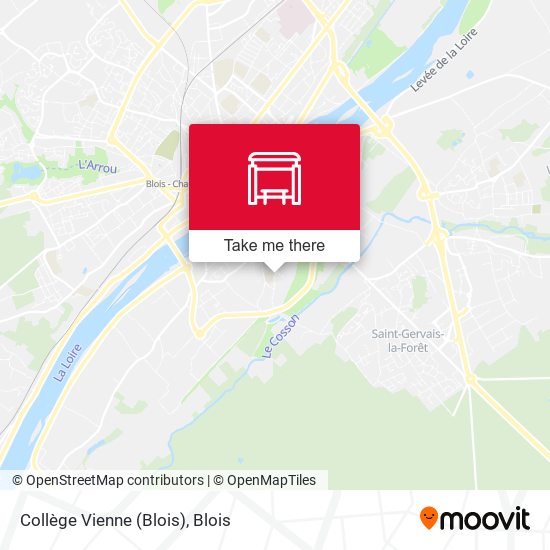 Collège Vienne (Blois) map