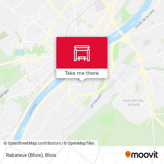 Mapa Rabateux (Blois)