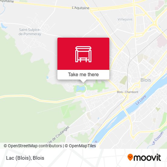 Mapa Lac (Blois)