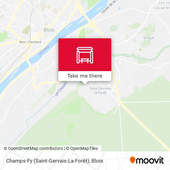 Mapa Champs-Fy (Saint-Gervais-La-Forêt)