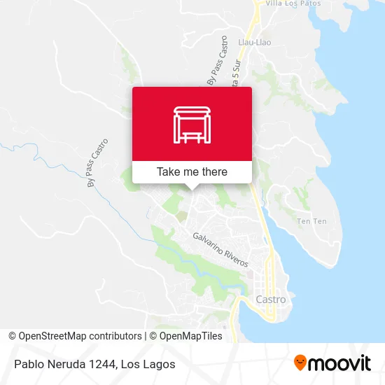 Pablo Neruda 1244 map