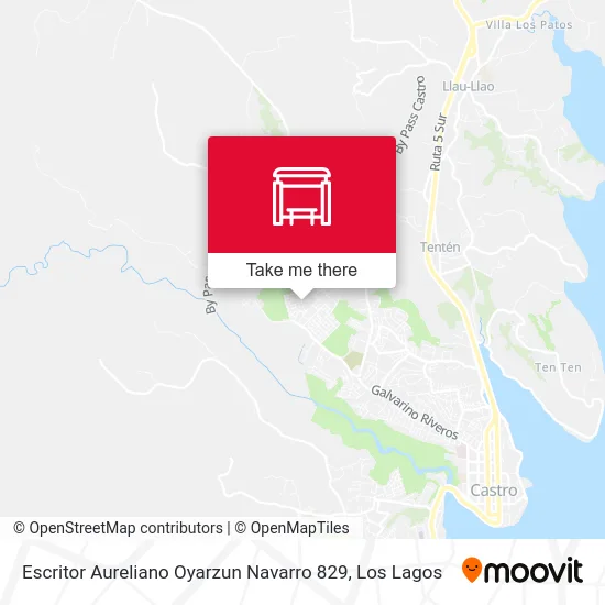 Escritor Aureliano Oyarzun Navarro 829 map