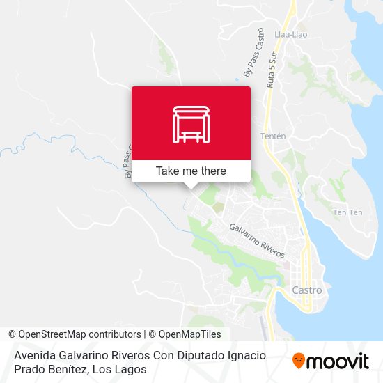 Avenida Galvarino Riveros Con Diputado Ignacio Prado Benítez map