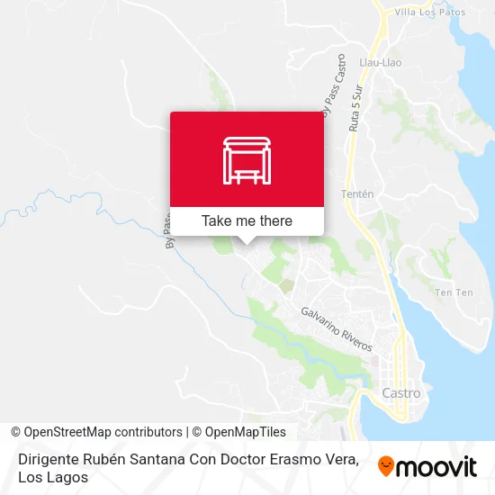 Mapa de Dirigente Rubén Santana Con Doctor Erasmo Vera