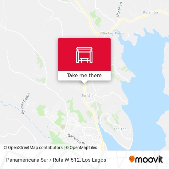 Panamericana Sur / Ruta W-512 map