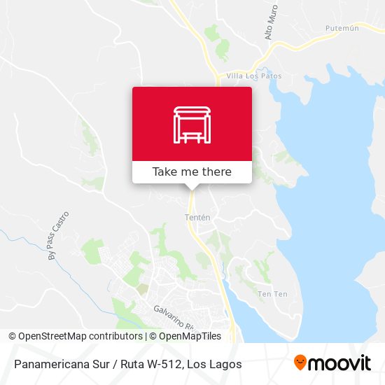 Panamericana Sur / Ruta W-512 map