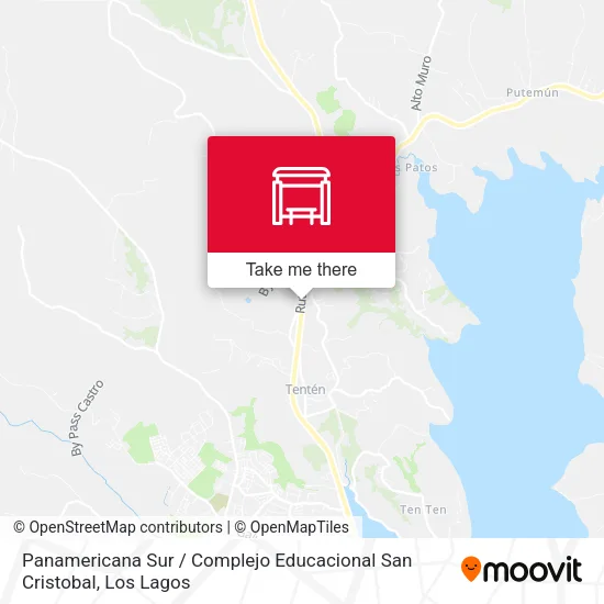 Panamericana Sur / Complejo Educacional San Cristobal map