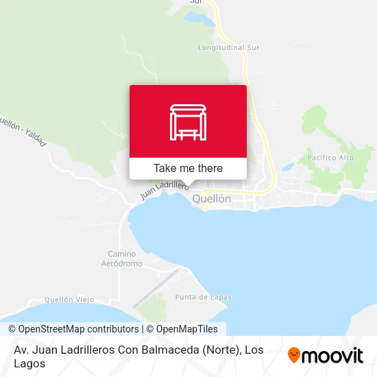 Mapa de Av. Juan Ladrilleros Con Balmaceda (Norte)
