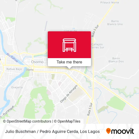 Mapa de Julio Buschman / Pedro Aguirre Cerda