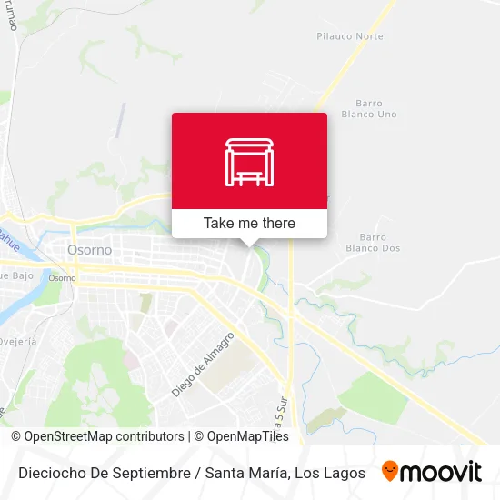 Dieciocho De Septiembre / Santa María map