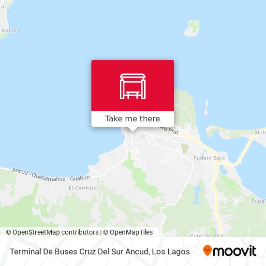 Terminal De Buses Cruz Del Sur Ancud map