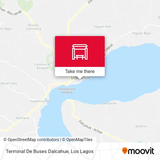 Mapa de Terminal De Buses Dalcahue