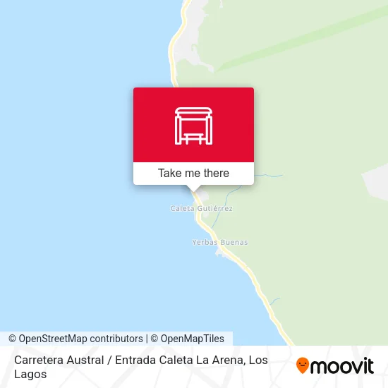 Mapa de Carretera Austral / Entrada Caleta La Arena