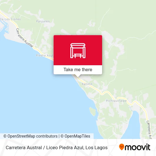 Mapa de Carretera Austral / Liceo Piedra Azul