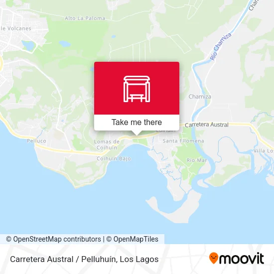 Mapa de Carretera Austral / Pelluhuín