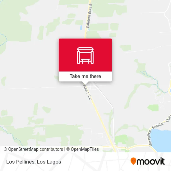 Los Pellines map