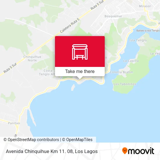 Mapa de Avenida Chinquihue Km 11. 08
