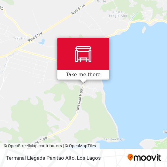 Mapa de Terminal Llegada Panitao Alto