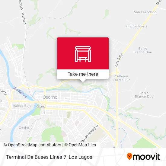 Mapa de Terminal De Buses Línea 7