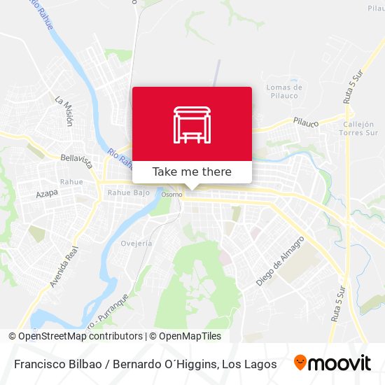 Francisco Bilbao / Bernardo O´Higgins map