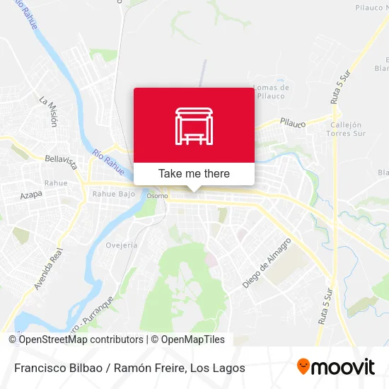 Mapa de Francisco Bilbao / Ramón Freire