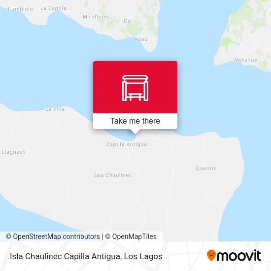Mapa de Isla Chaulinec Capilla Antigua