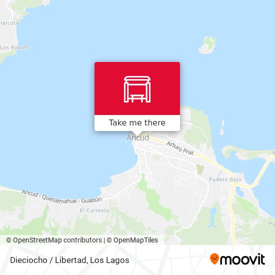 Dieciocho / Libertad map