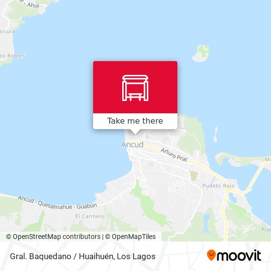Mapa de Gral. Baquedano / Huaihuén