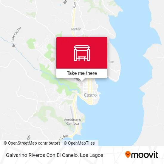 Mapa de Galvarino Riveros Con El Canelo